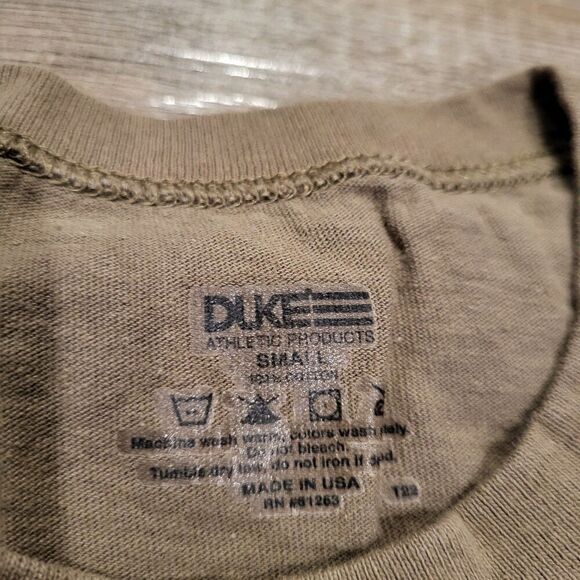 DUKE Athletic Army Air Force  Military Uniform Poly Cotton Tee Shirt Men's Small - Picture 2 of 5